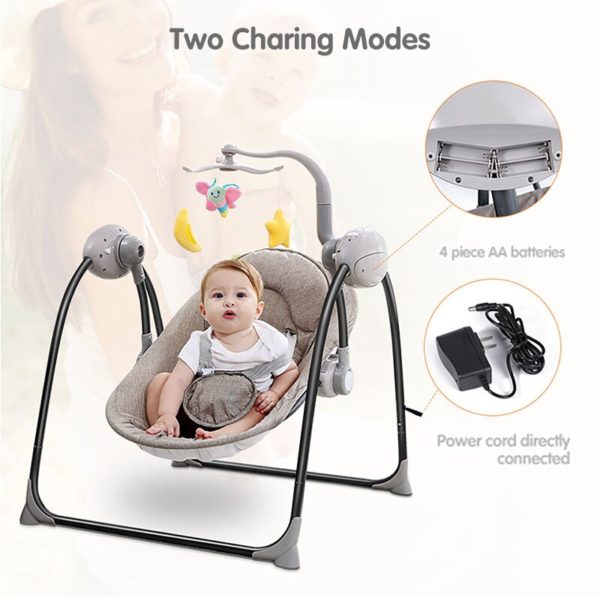 IMBABY Baby Rocking Chair Baby Swing Electric Baby Cradle With Remote Control Cradle Rocking Chair For 1 IMBABY Baby Rocking Chair Baby Swing Electric Baby Cradle With Remote Control Cradle Rocking Chair For Newborns Swing Chair