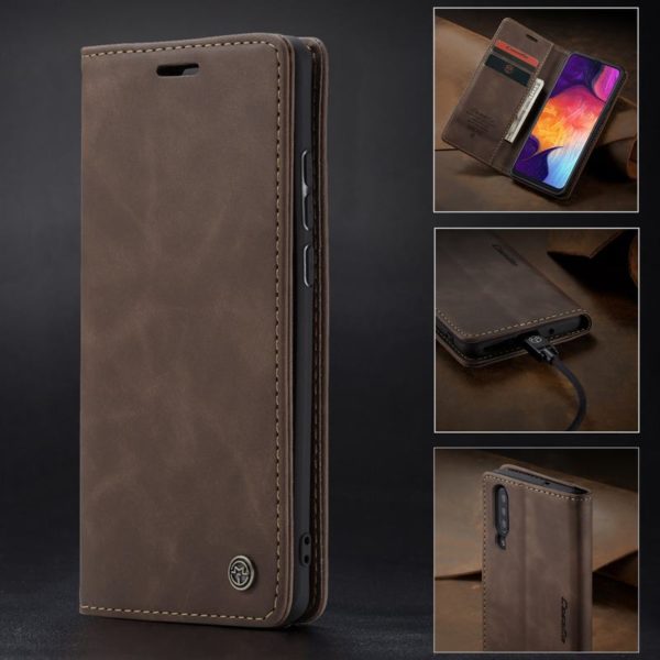 Luxury Magnetic Flip Leather Case For Samsung A50 A 50 Cases Cover Wallet Card Slots Design Luxury Magnetic Flip Leather Case For Samsung A50 A 50 Cases Cover Wallet Card Slots Design Business Vintage Book For Galaxy A50