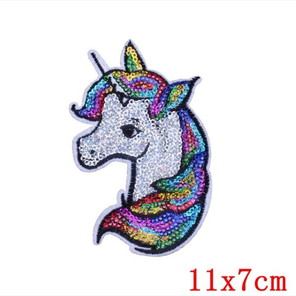 Prajna Cartoon Unicorn Planet Things Iron On Patches For Clothing Embroidery Stripe On Clothes Cute DIY 2 Prajna Cartoon Unicorn Planet Things Iron On Patches For Clothing Embroidery Stripe On Clothes Cute DIY Sequin Applique Badge