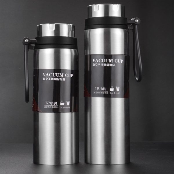 Sports bottle 800ML 1000ML large capacity double stainless steel thermos outdoor travel portable leak proof car Sports bottle 800ML / 1000ML large capacity double stainless steel thermos outdoor travel portable leak-proof car vacuum flask