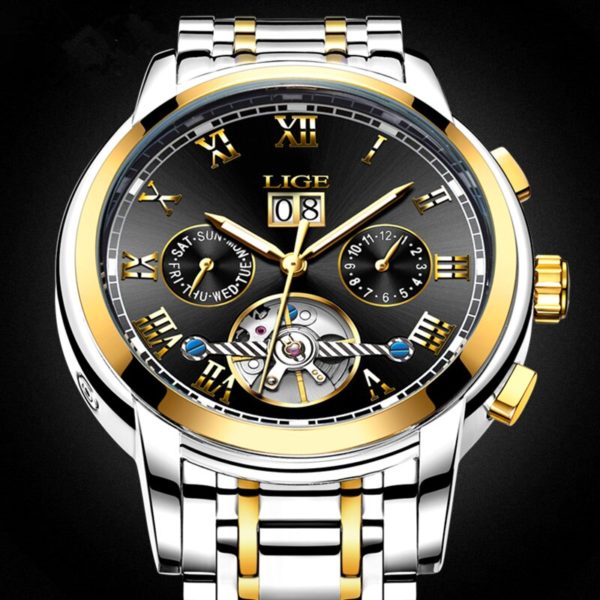 Mens Watches Top Brand LIGE Fashion Luxury Business Automatic Mechanical Men Military Steel Waterproof Clock Relogio 2 Mens Watches Top Brand LIGE Fashion Luxury Business Automatic Mechanical Men Military Steel Waterproof Clock Relogio Masculino
