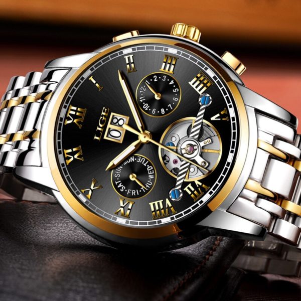Mens Watches Top Brand LIGE Fashion Luxury Business Automatic Mechanical Men Military Steel Waterproof Clock Relogio 3 Mens Watches Top Brand LIGE Fashion Luxury Business Automatic Mechanical Men Military Steel Waterproof Clock Relogio Masculino