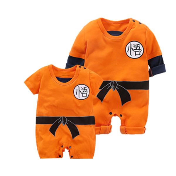 YiErYing Baby Clothing Baby rompers 100 Cotton Dragon Ball Sun Goku Long and Short Sleeve Baby YiErYing Baby Clothing Baby rompers 100% Cotton Dragon Ball Sun Goku Long and Short Sleeve Baby Jumpsuits Baby Boy Girl Clothes