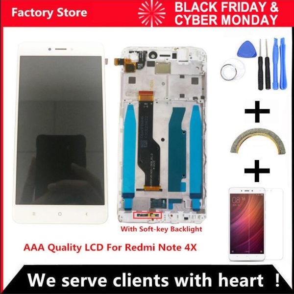 AAA Quality LCD Frame For Xiaomi Redmi Note 4X LCD Display Screen For Redmi Note 4 AAA Quality LCD+Frame For Xiaomi Redmi Note 4X LCD Display Screen For Redmi Note 4 Global Version LCD Only For Snapdragon 625