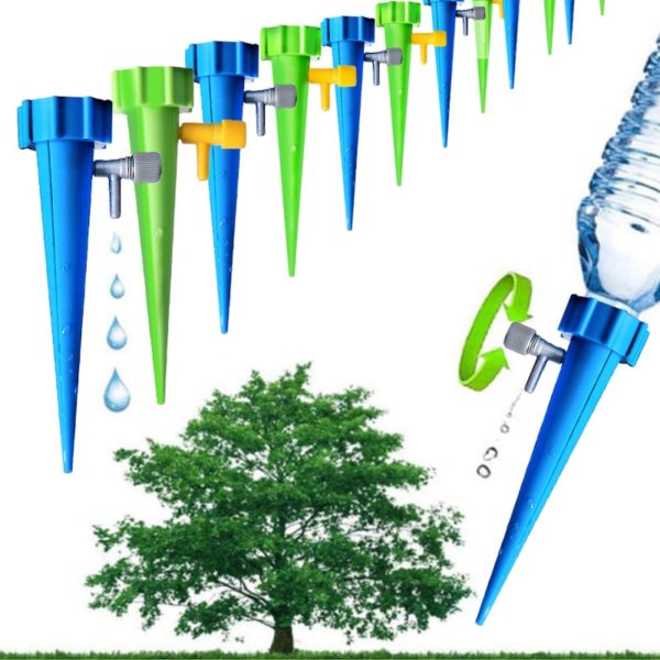 AISN 12pcs Automatic Watering Garden Supplies Irrigation Kits System Houseplant Spikes For Gardening Plant Potted Energy AISN 12pcs Automatic Watering Garden Supplies Irrigation Kits System Houseplant Spikes For Gardening Plant Potted Energy Saving