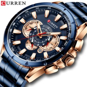 CURREN Wrist Watch Men Waterproof Chronograph Military Army Stainless Steel Male Clock Top Brand Luxury Man Innrech Market.com