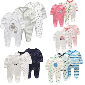 3 PCS lot newbron winter Baby Rompers Long Sleeve set cotton baby junmpsuit girls ropa bebe Innrech Market.com