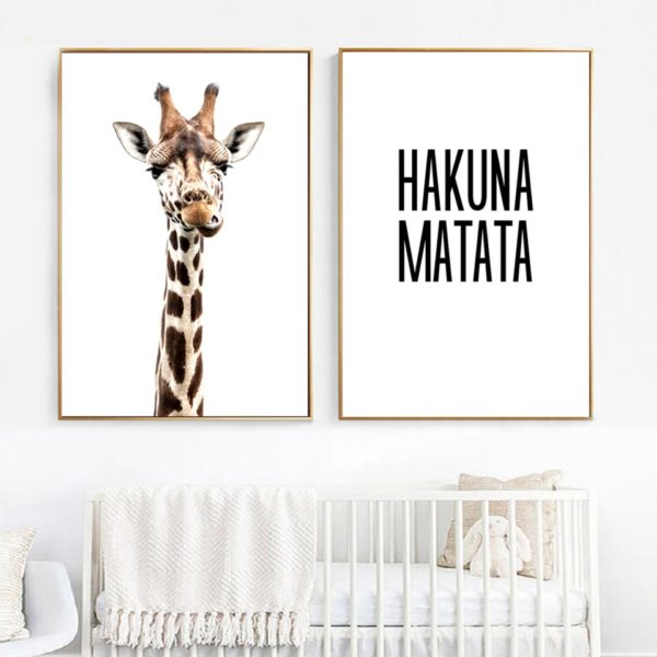 Canvas Printed Poster Home Decorative Animal Giraffe Quotes Nordic Poster Painting Wall Artwork Pictures Living Room Canvas Printed Poster Home Decorative Animal Giraffe Quotes Nordic Poster Painting Wall Artwork Pictures Living Room Modular