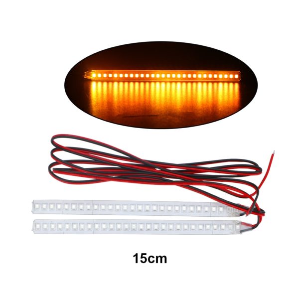 FORAUTO 1 Pair Car Rearview Mirror Indicator Lamp Streamer Strip Flowing Turn Signal Lamp Amber LED 3 FORAUTO 1 Pair Car Rearview Mirror Indicator Lamp Streamer Strip Flowing Turn Signal Lamp Amber LED Car Light Source 28 SMD