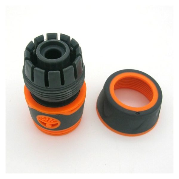 Garden Sprinkle 1 2 or 3 4 Water Hose Connector Pipe Adaptor Tap Hose Pipe Fitting 2 Garden Sprinkle 1/2" or 3/4" Water Hose Connector Pipe Adaptor Tap Hose Pipe Fitting Set Quick connector with Rubber Material