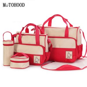 MOTOHOOD 39 28 5 17CM 5pcs Baby Diaper Bag Suits For Mom Baby Bottle Holder Mother Innrech Market.com