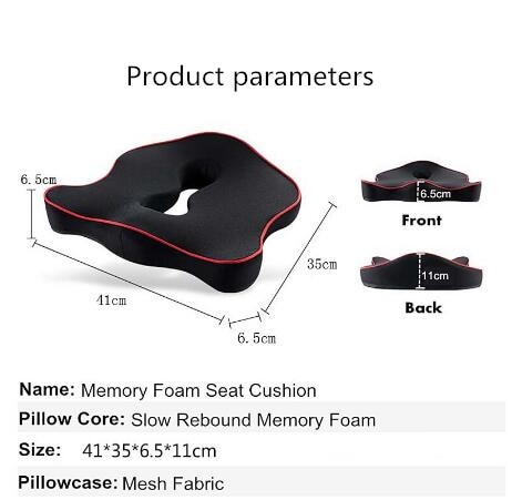 Premium Memory Foam Seat Cushion Coccyx Orthopedic Car Office Chair Cushion Pad for Tailbone Sciatica Lower 4 Premium Memory Foam Seat Cushion Coccyx Orthopedic Car Office Chair Cushion Pad for Tailbone Sciatica Lower Back Pain Relief