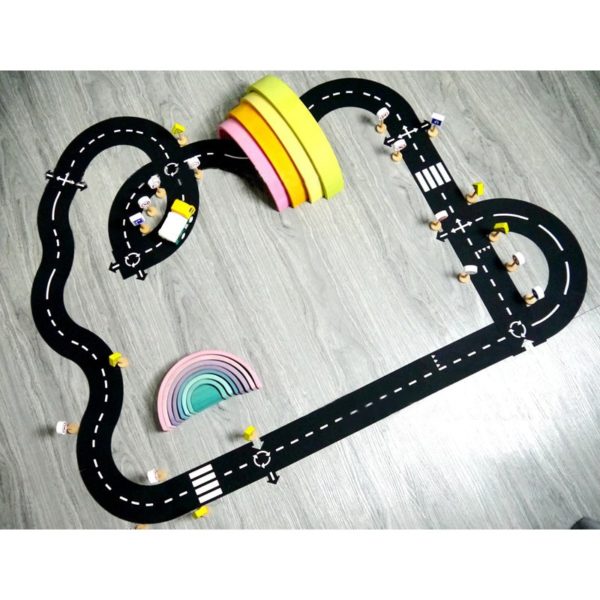 DIY PVC Puzzles Track Play Set Road Car Track Baby Puzzle Game Mat Floor Carpet Educational DIY PVC Puzzles Track Play Set Road Car Track Baby Puzzle Game Mat Floor Carpet Educational Learning Toys Nordic Kids Room Decor