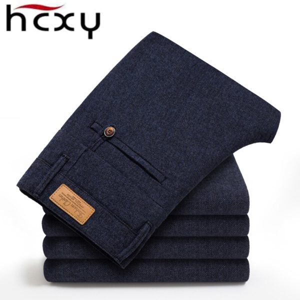 HCYX Brand 2019 four season Classic High quality Men s Casual Pants Trousers Men Casual Pants 1 HCYX Brand 2019 four season Classic High quality Men's Casual Pants Trousers Men Casual Pants Business Straight Size 38