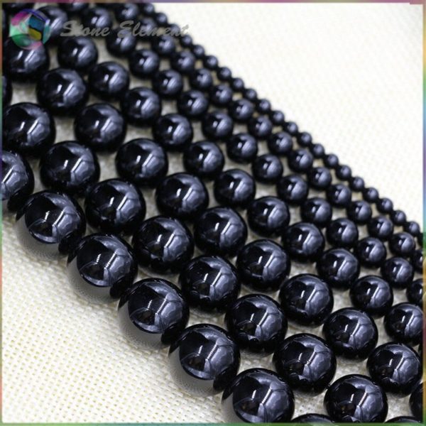 Natural Black Tourmaline Loose Round Beads 4mm 6mm 8mm 10mm 12mm 1 Natural Black Tourmaline Loose Round Beads 4mm,6mm,8mm,10mm,12mm