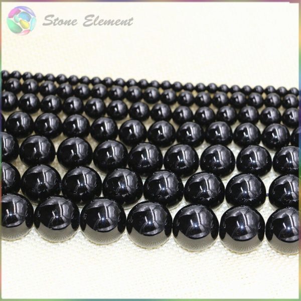 Natural Black Tourmaline Loose Round Beads 4mm 6mm 8mm 10mm 12mm 2 Natural Black Tourmaline Loose Round Beads 4mm,6mm,8mm,10mm,12mm