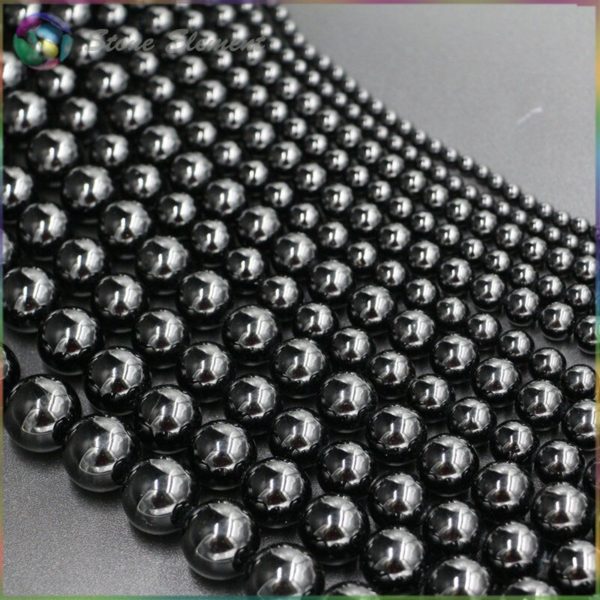 Natural Black Tourmaline Loose Round Beads 4mm 6mm 8mm 10mm 12mm 4 Natural Black Tourmaline Loose Round Beads 4mm,6mm,8mm,10mm,12mm