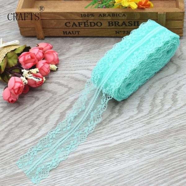 New 10 yards beautiful lace ribbon 3 8 cm wide DIY decoration accessories holiday decorations 2 New! 10 yards beautiful lace ribbon, 3.8 cm wide, DIY decoration accessories, holiday decorations