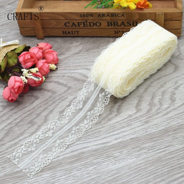 New 10 yards beautiful lace ribbon 3 8 cm wide DIY decoration accessories holiday decorations 3 New! 10 yards beautiful lace ribbon, 3.8 cm wide, DIY decoration accessories, holiday decorations