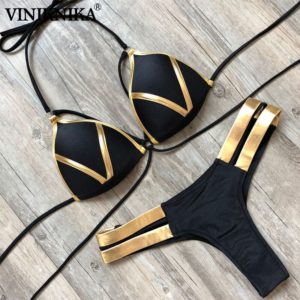 Black Bandage Swimsuit 2019 Sexy Brazilian Bikini Push Up Swimwear Women Micro Bikinis Plus Size Beachwear Innrech Market.com